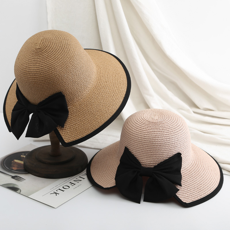 Bucket Hat Straw - K189 kadın şapkası plaj şapkası Panama