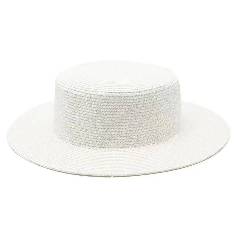 Bucket Hat Straw - Moda Geniş Kenarlı Hasır Şapka El