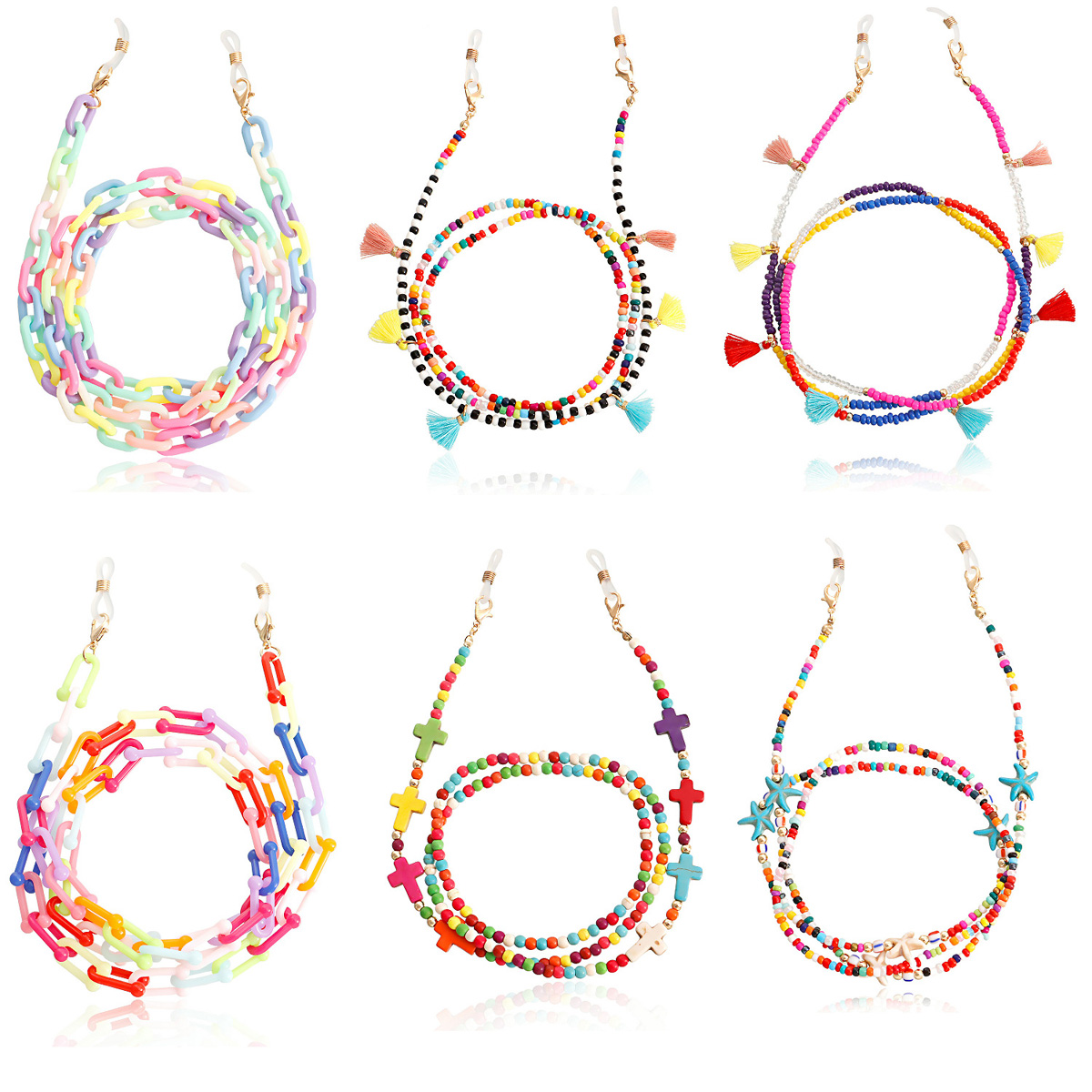 Yeni moda maskesi gözlük çift  - Sunglass Retainer Cord incelemesi ve fiyatı