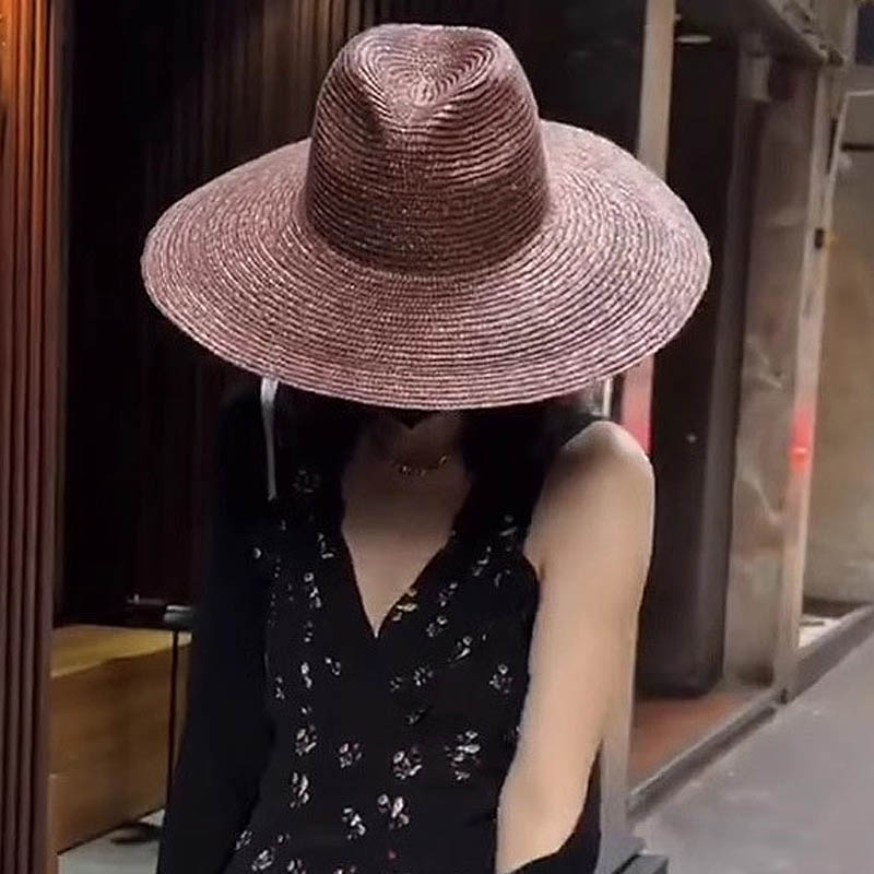 Kadınlar için büyük ağız Panam - Bucket Hat Straw incelemesi ve fiyatı