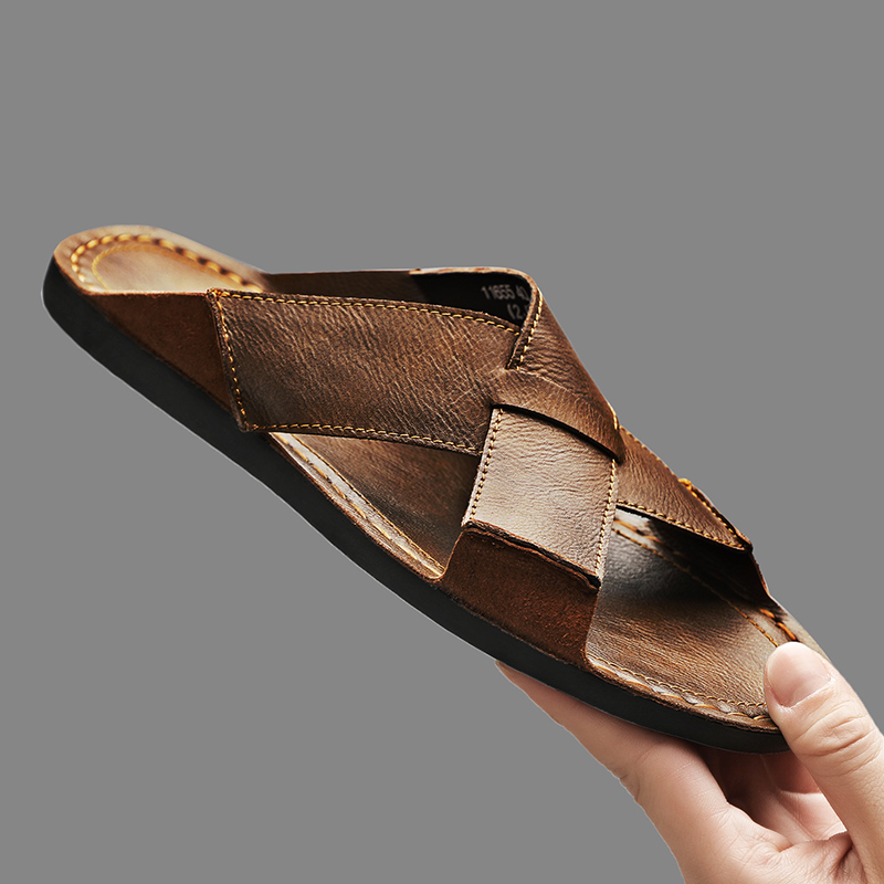 Moda Hakiki Deri Erkek Terlik  - Flip Flop Leather Men incelemesi ve fiyatı