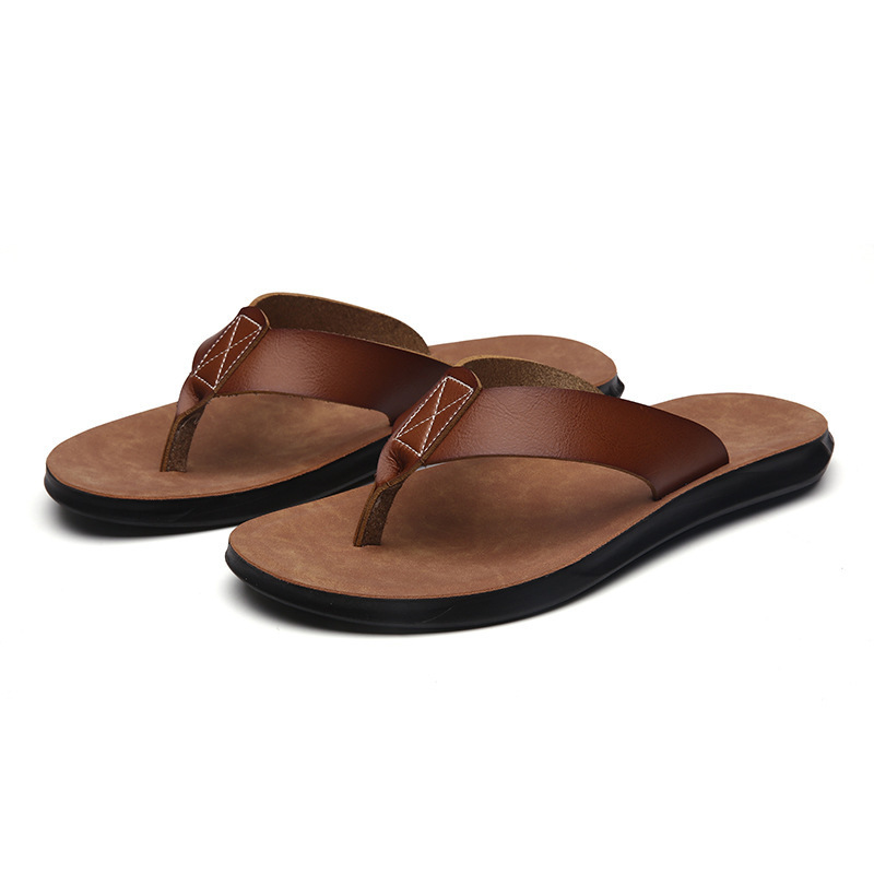 38-47 Yeni İtalyan Deri Parmak - Flip Flop Leather Men incelemesi ve fiyatı
